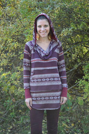 Driftwood Hoodie PDF Pattern Women XS-XXXL