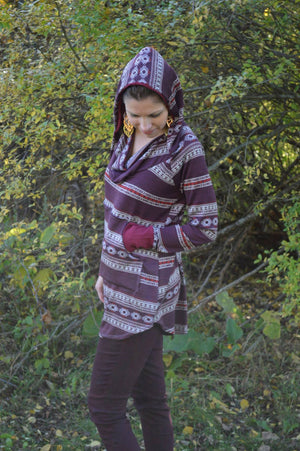 Driftwood Hoodie PDF Pattern Women XS-XXXL