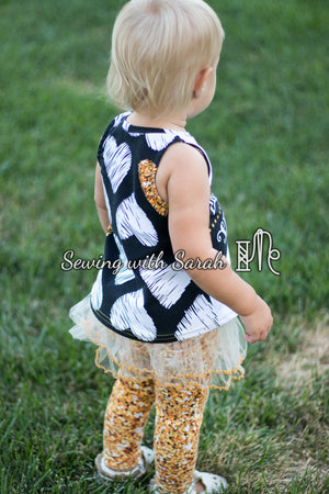 Sundown Tank PDF Pattern Girls NB-14yrs