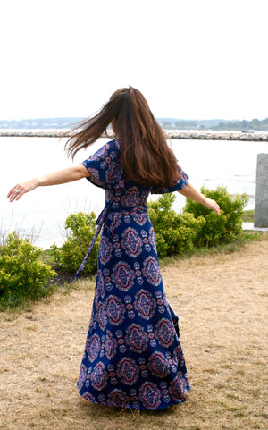 Summer Dawn Wrap Dress PDF Pattern Women XS-XXXL