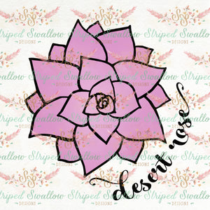 Desert Rose Layered Digital Cut File