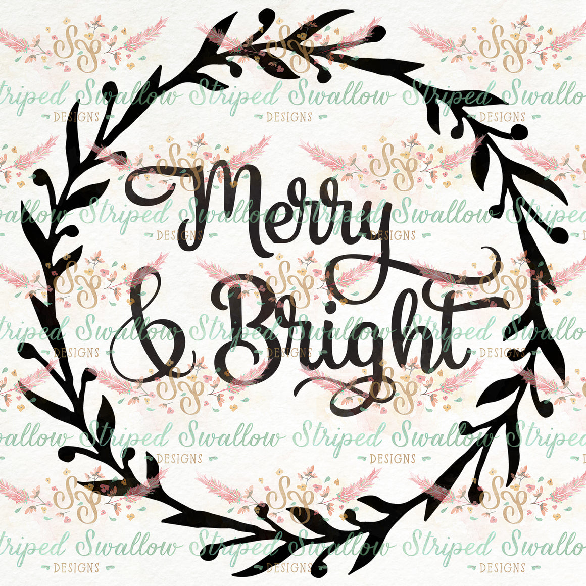 Merry & Bright Digital Cut File