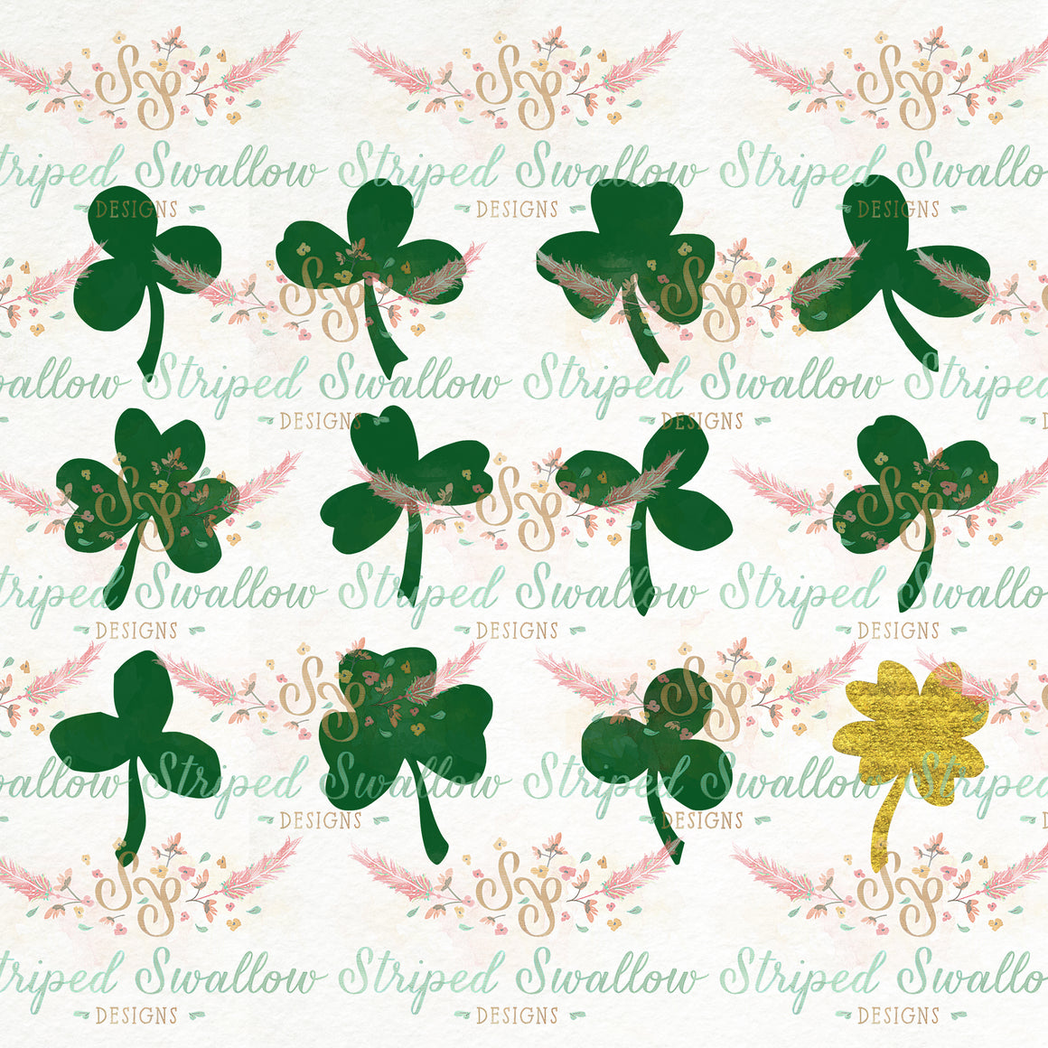 Shamrocks Digital Cut File