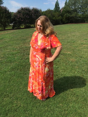 Summer Dawn Wrap Dress PDF Pattern Women XS-XXXL