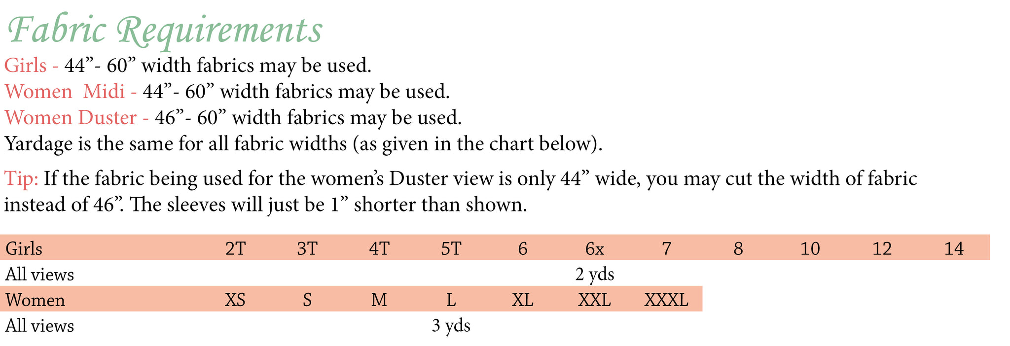 Warrior PDF Pattern 2T-14yrs / Women XS-XXXL